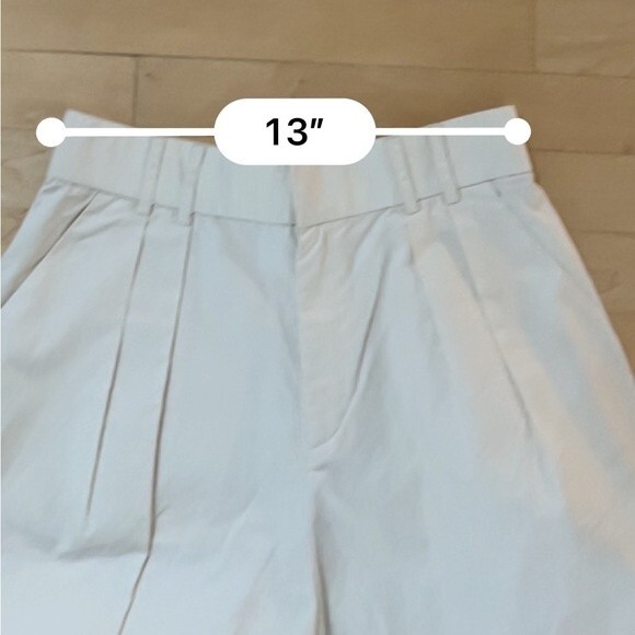 Anthropologie  Mare Mare Curved-Hem Chino Pants in Light Sand NWT - Picture 9 of 12